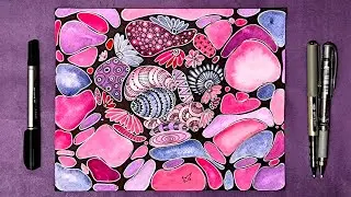 Inspiring Neurographic Art & Zendoodle Drawing || Healing through Colors and Patterns
