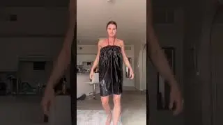 MAKING A TRASH-BAG INTO A DRESS