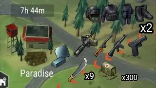LDoE Raid Base Paradise | 300 Medkits, 9 Machetes, Guns and More! | Last Day on Earth: Survival