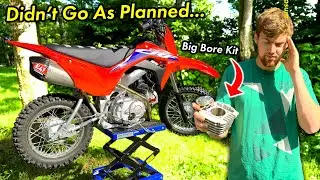 We Ran Into A BIG Problem With The CRF110 Pit Bike Build