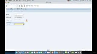 009 Material Creation Part 1 in SAP PP