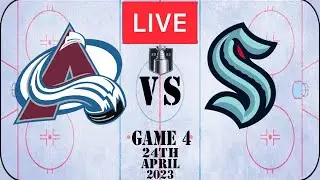 NHL LIVE Seattle Kraken vs Colorado Avalanche Playoffs Game 4 24th April 2023 Full Game Reaction