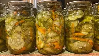 PICKLED CUCUMBER SALAD | Water Bath Canning | Crunchy | Shelf-Stable