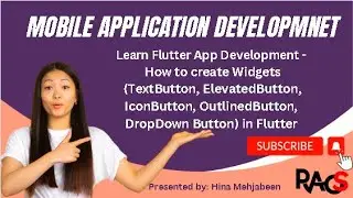 Learn Flutter - Creating Widgets (TextButton, ElevatedButton, IconButton, OutlinedButton, DropDown)