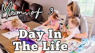 NORMAL DAY IN THE LIFE OF A MOM OF 3 | LAUNDRY, CLEANING & MORE MOM LIFE VLOG | MEGA MOM