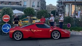 $4 Million Ferrari Enzo gets stopped by Police in Monaco - Supercars in Monaco Part 3