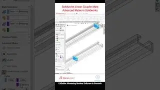 Solidworks Linear Coupler Mate | Advanced Mates in Solidworks #linearcouplermatesolidworks #CADable