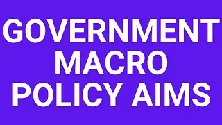 Government macro policy aims