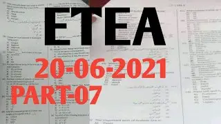 Etea ct test 20-06-2021 in fata distric kpk merged Distric part-07| Ct etea test kpk 20 june 2021