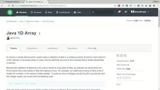 HackerRank | Java 1D Array Solution