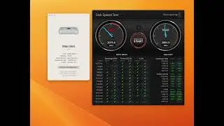 Mac Mini M2 Pro  SSD Speed test