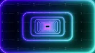 Rectangle Tunnel. Abstract geometric background.