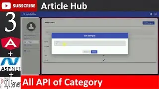 3. Article Hub - All API of Category (Angular, Asp.net - C#, MSSQL Database, JWT Token)