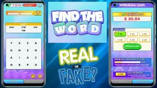 Find The Word App - Find The Word Real Or Fake - Find The Word Withdrawal - Find The Word Legit Ba