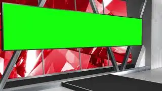 Red Crystal Virtual Studio and Green Screen in 4K Template | FREE TO USE | iforEdits