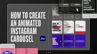 How to create an Animated Instagram Carousel | After Effects Tutorial