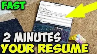 How To Create Your Resume In 2 Minutes - Easy and Fast