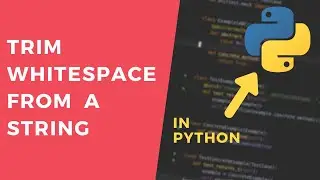 Strip/trim whitespace from a string - 1 Minute Python Tutorial 