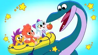 Dinosaurs for Kids | Funny Scary Dinosaur Cartoon videos | Elasmosaurus and other dinos | Club Baboo