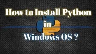 How to install python on windows 10