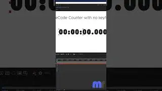 Timecode counter with 0 keyframes | Adobe After Effects Tutorial