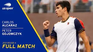 Carlos Alcaraz vs Peter Gojowczyk Full Match | 2021 US Open Round 4