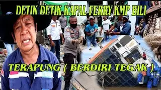 akhirnya kapal Ferry KMP Bili Terapung, (Berdiri Tegak) didermaga  Perigi Piai kecamatan tekarang.