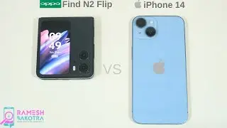 Oppo Find N2 Flip vs Apple iPhone 14 SpeedTest and Camera Comparison