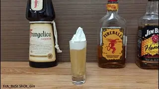 Коктейль Шот Горячая Лил Хани (How to make Сocktails Shot Hot Lil Honey) с Коричный Виски #Fireball