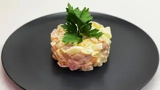 Салат с копченой курицей и ананасами. Вкусное сочетание знакомых продуктов