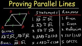 Proving Parallel Lines With Two Column Proofs - Geometry, Practice Problems