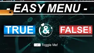 Unity 3D : Menus Part 7 (True/False Menu UI Toggle)