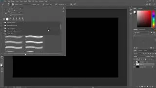Adobe Photoshop CC 2018 - Brush Tools Show Preview and Name