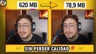 Bajar PESO de VIDEO sin perder CALIDAD | Tutorial fácil