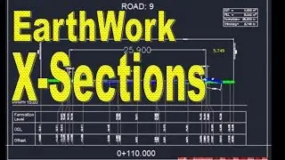 How to Draw Manual Earthwork Cross Sections and Calculations by Average End Area Method in AutoCAD