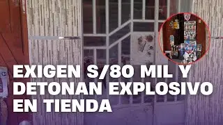 Exigen s/80 mil y detonan explosivo en tienda