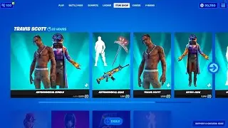 TRAVIS SCOTT SKIN RETURN RELEASE DATE IN FORTNITE ITEM SHOP APRIL 2024!