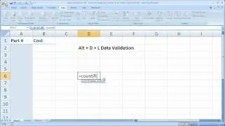 Data Validation 10 - Prevent Duplicate Entries in an Often Updated List.avi