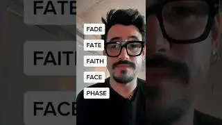 ¿Sabes la Diferencia al Pronunciar Estas Palabras en Inglés? FADE, FATE, FAITH, FACE, PHASE. 😱