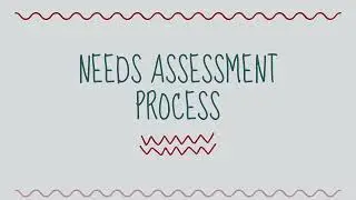 Needs Assessment process