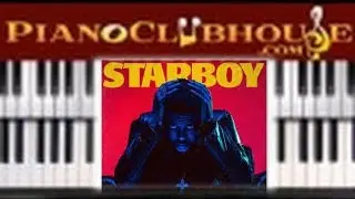 🎹   STARBOY - The Weeknd featuring Daft Punk (easy piano tutorial lesson)