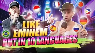 WORLD RECORD! 🚀 Polyglot raps in 10 LANGUAGES, 4K reupload!