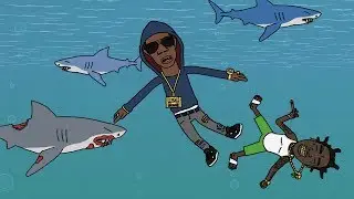 A Boogie Wit Da Hoodie - Drowning (ft. Kodak Black) - Animated Music Video by Rough Sketchz