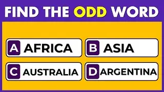 CAN YOU FIND THE ODD WORDS? 99% CANNOT!  