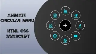 Animated Circular Social Share Menu || Using Html CSS & JavaScript