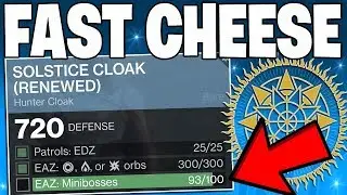 Destiny 2: CHEESE - Easy 100 Miniboss Kills In Single Run - Super FAST - Solstice Rare Armor Cheese