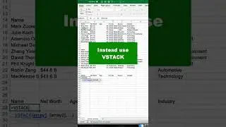 Join data easily in Excel #excelshorts #exceltip #exceltutorial #shorts