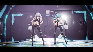 【MMD】LAYSHA - Chocolate Cream【1080P】TDA Lingerie Miku、Haku さん