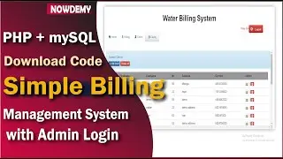 Billing System in PHP MySQL with source Code | PHP project with source code