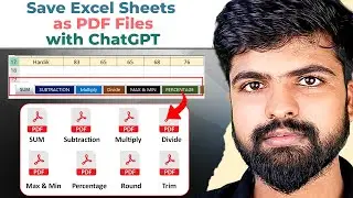 How to Save Each Excel Sheet as PDF in Single Click with ChatGPT !